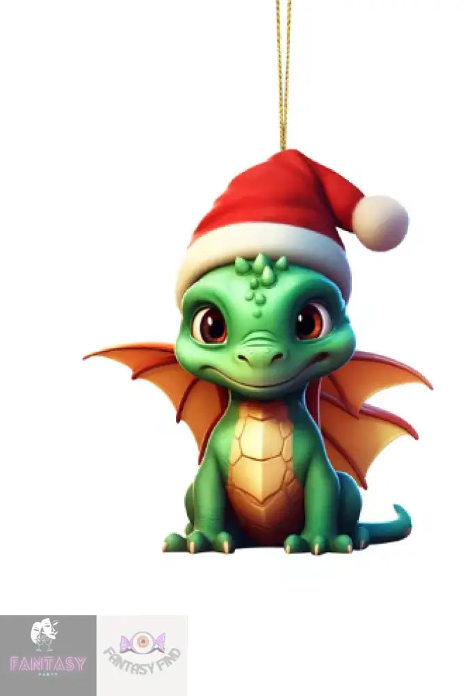 Dragon Baby 2D Cartoon Christmas Ornament