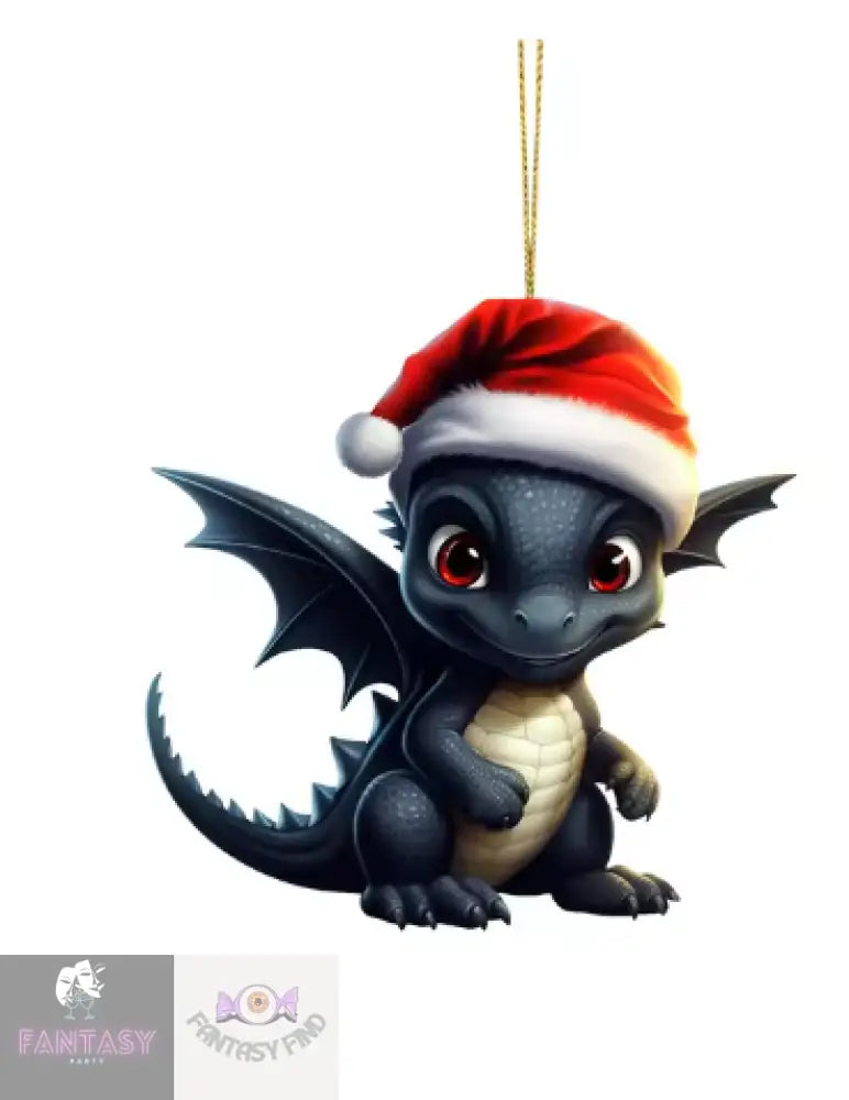 Dragon Baby 2D Cartoon Christmas Ornament