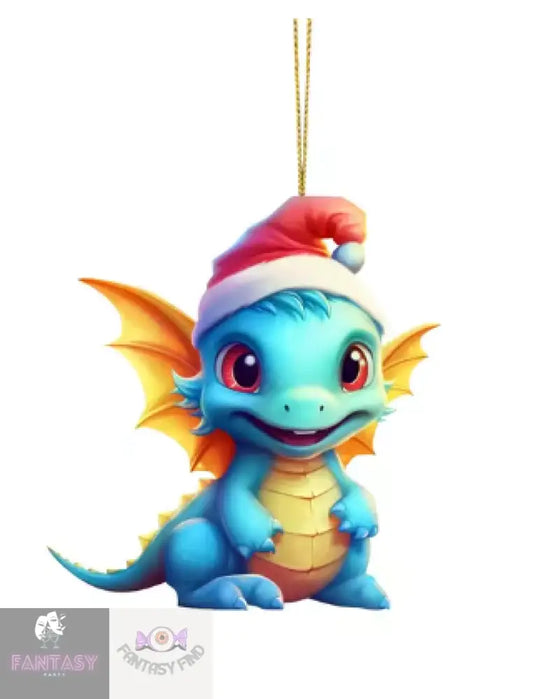 Dragon Baby 2D Cartoon Christmas Ornament