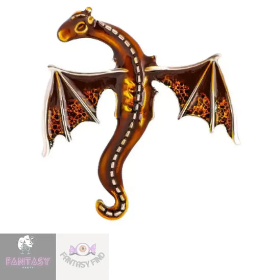 Dragon Pin Brooch- Blue Zinc Plated