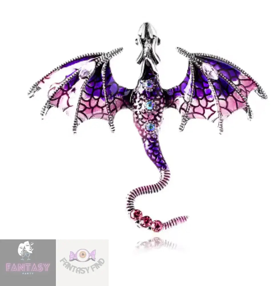 Dragon Pin Brooch- Light Yellow