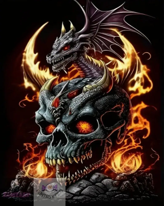 Dragon & Skull Diamond Art