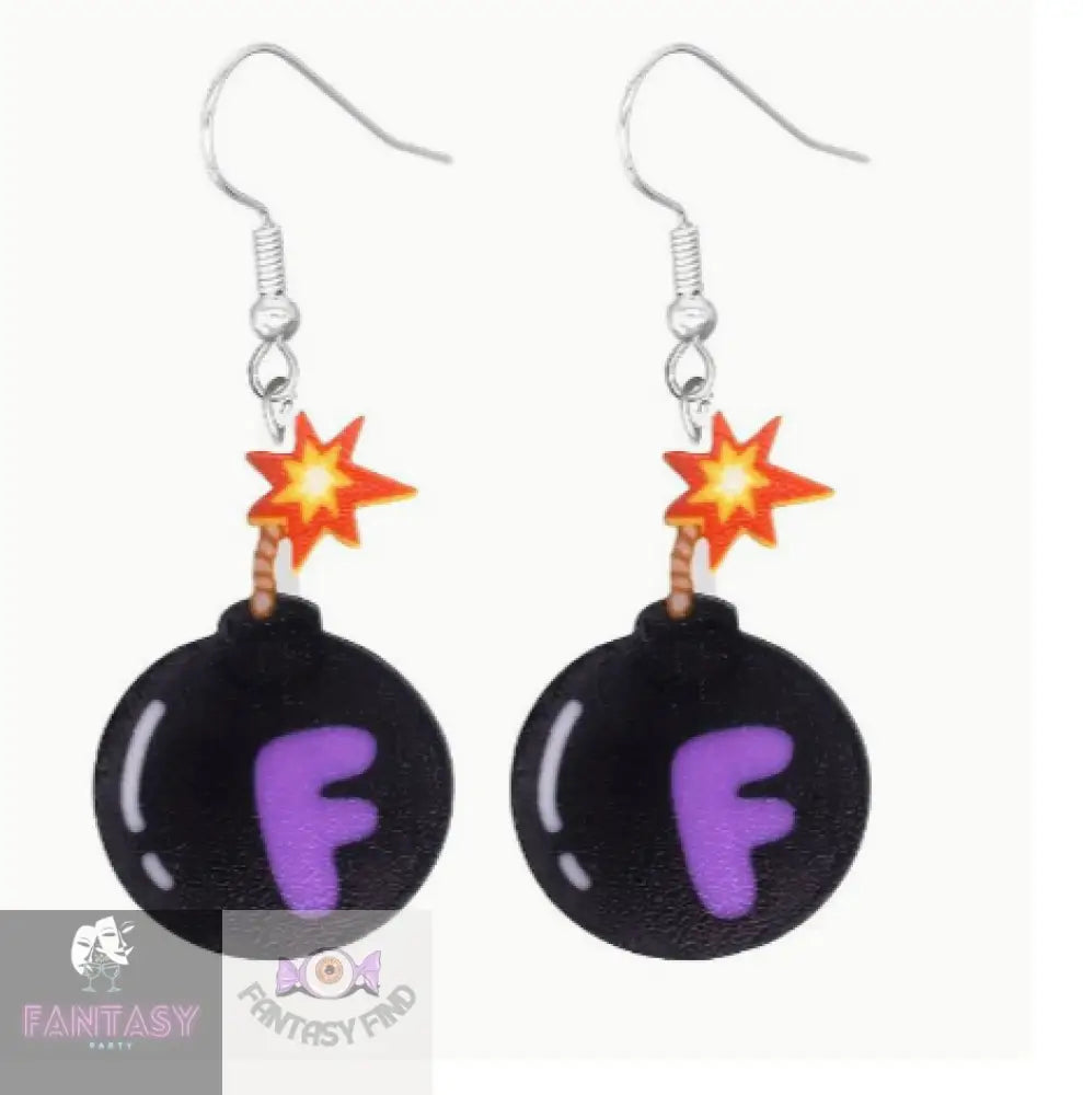 F Bombs Earrings