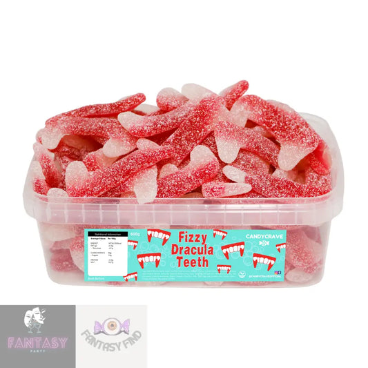 Fizzy Dracula Teeth Tub (Candycrave) 600G