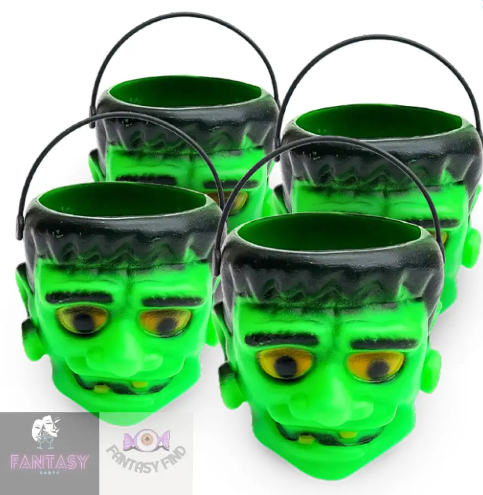 Frankenstein Monster Treat Pots X 4