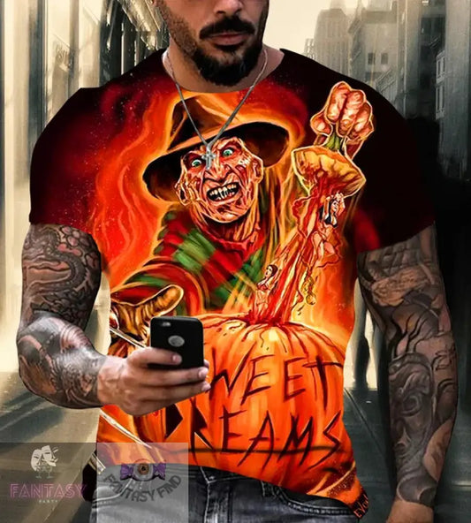 Freddy Krueger Short Sleeved T Shirt - Sizes