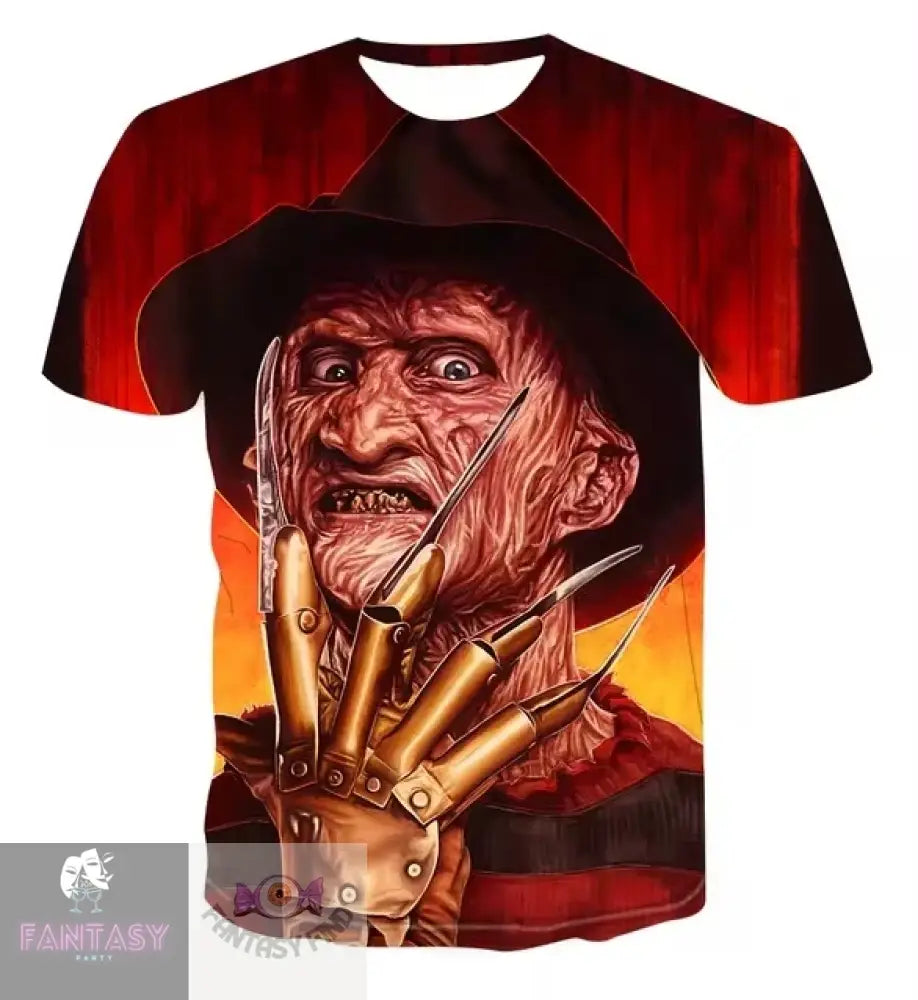 Freddy Krueger Short Sleeved T Shirt - Sizes