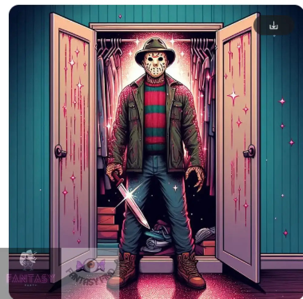 Freddy Kruger Coming Out Wardrobe Diamond Art