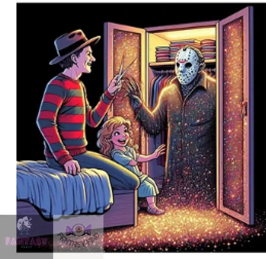 Freddy Kruger With Jason Friday 13Th Diamond Art