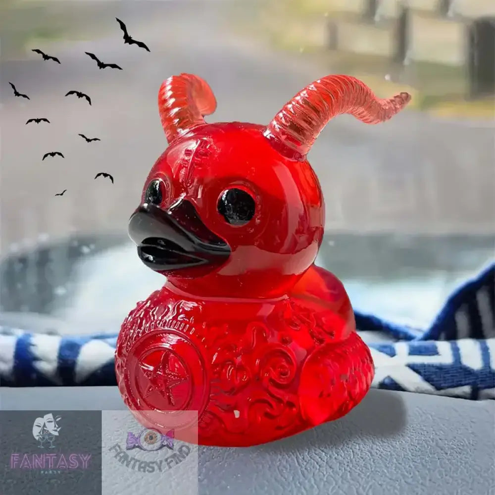 Gothic Punk Satanic Duck - Red