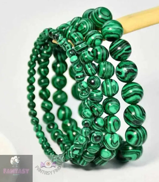 Green Marble Malachite Stone 10Mm Bracelet