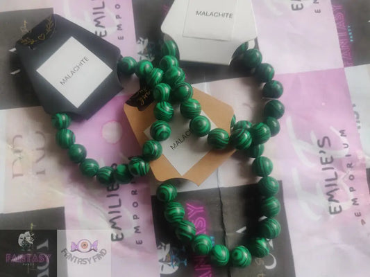 Green Marble Malachite Stone 10Mm Bracelet