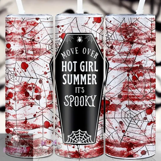 Halloween 20Oz ’Hot Girl Summer’ Design Stainless Steel Tumbler With Straw & Lid