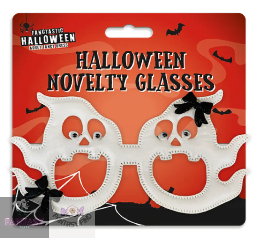 Halloween Ghastly Ghost Novelty Glasses