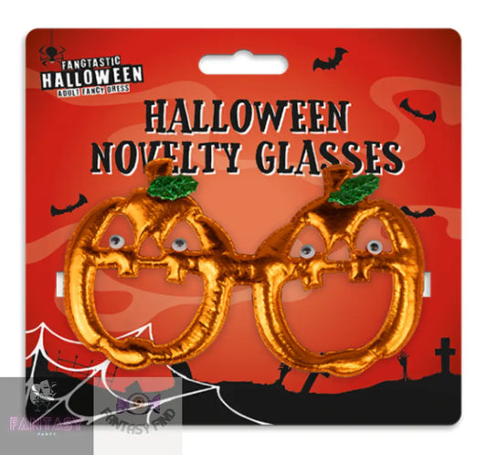 Halloween Petrifying Pumpkin Novelty Glasses