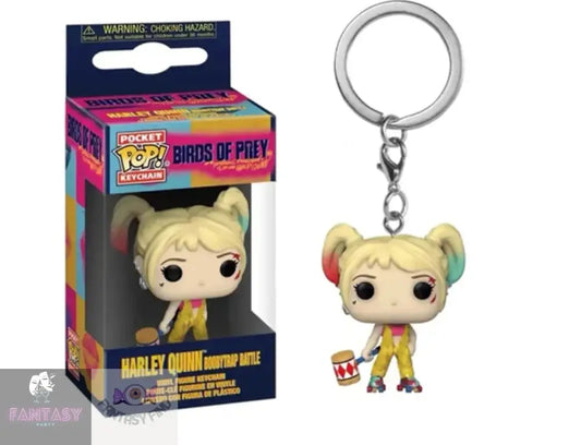 Harley Quinn Booby Trap Battle Pop Keychain