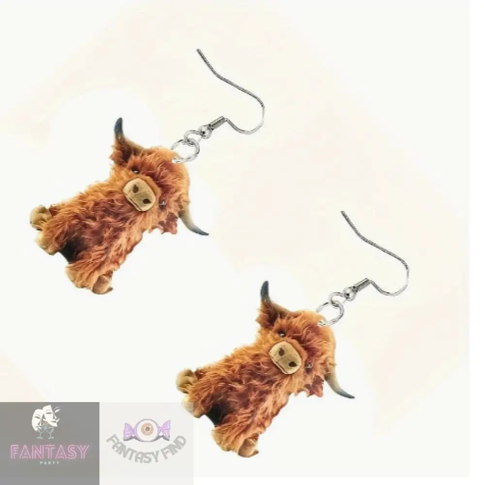 Highland Cow Earrings