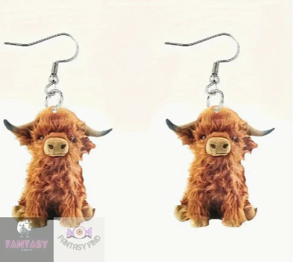 Highland Cow Earrings