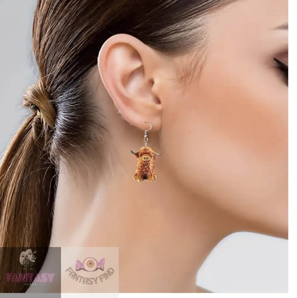 Highland Cow Earrings