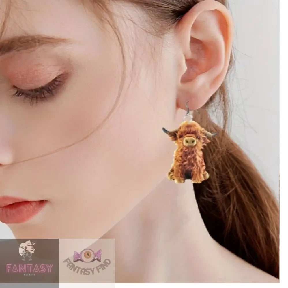 Highland Cow Earrings