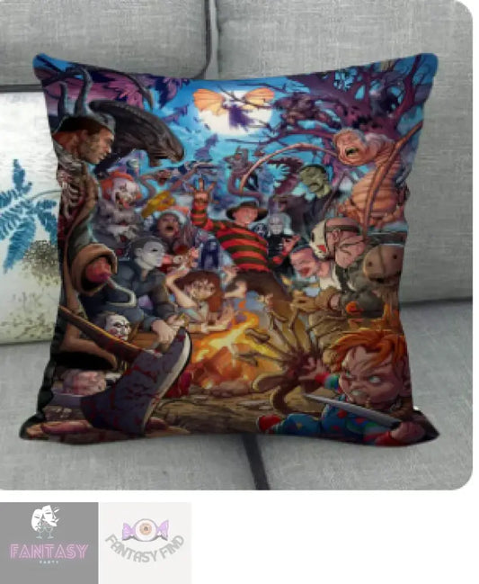 Horror Characters Pillow Case