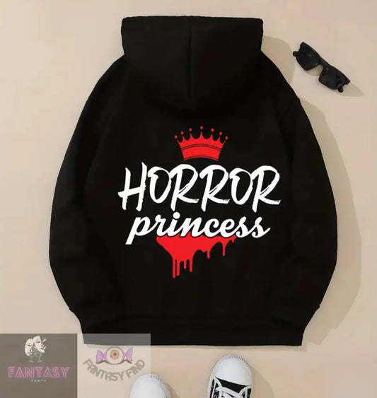 Horror Princess Ladies Hoody - Black