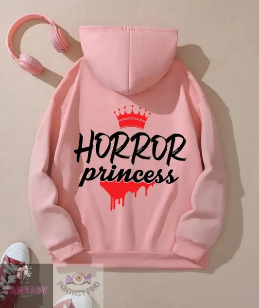 Horror Princess Ladies Hoody - Pink