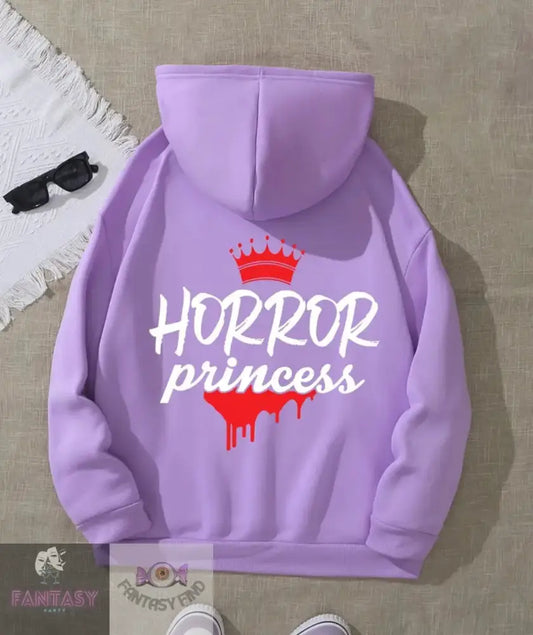 Horror Princess Ladies Hoody - Purple