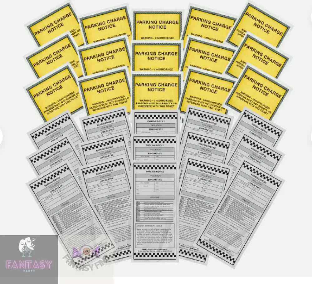 Joke Super Realistic Novelty Parking Tickets - Choice Of Ticket Amounts