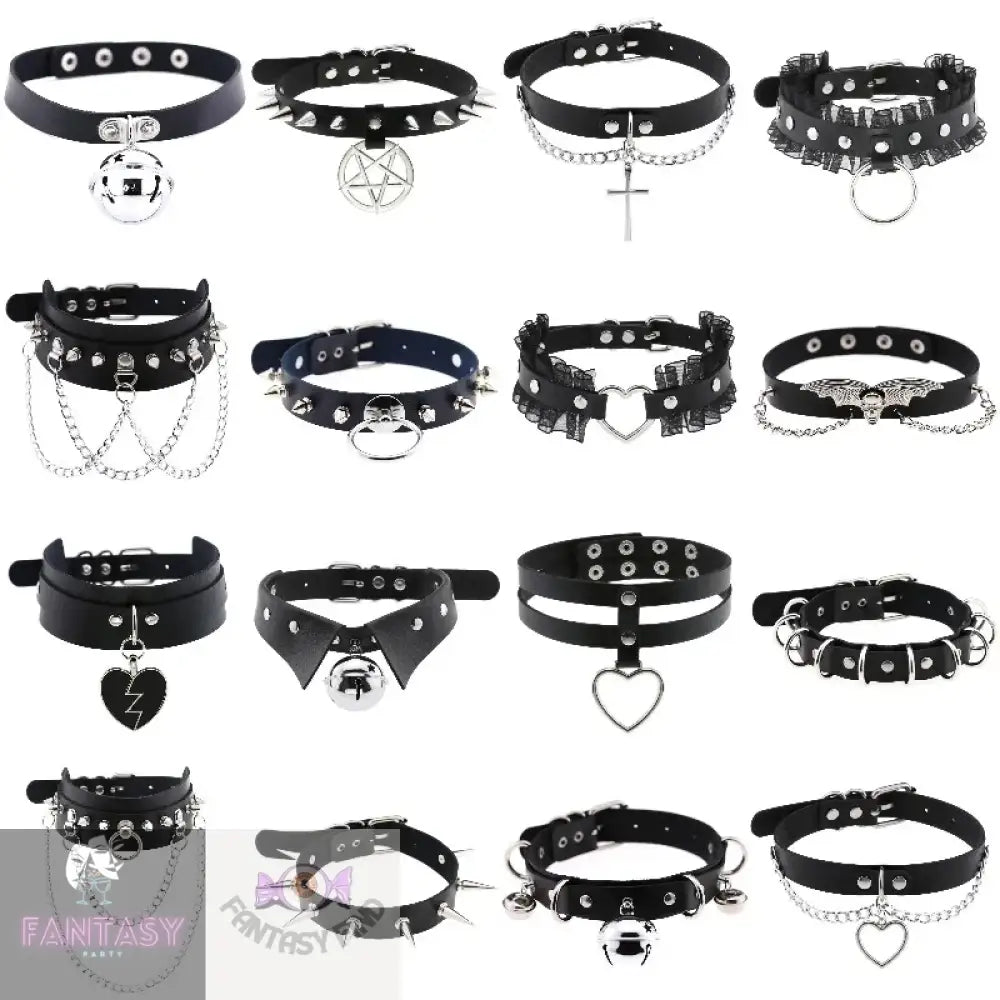 Leather Women Choker - Choice Of Design