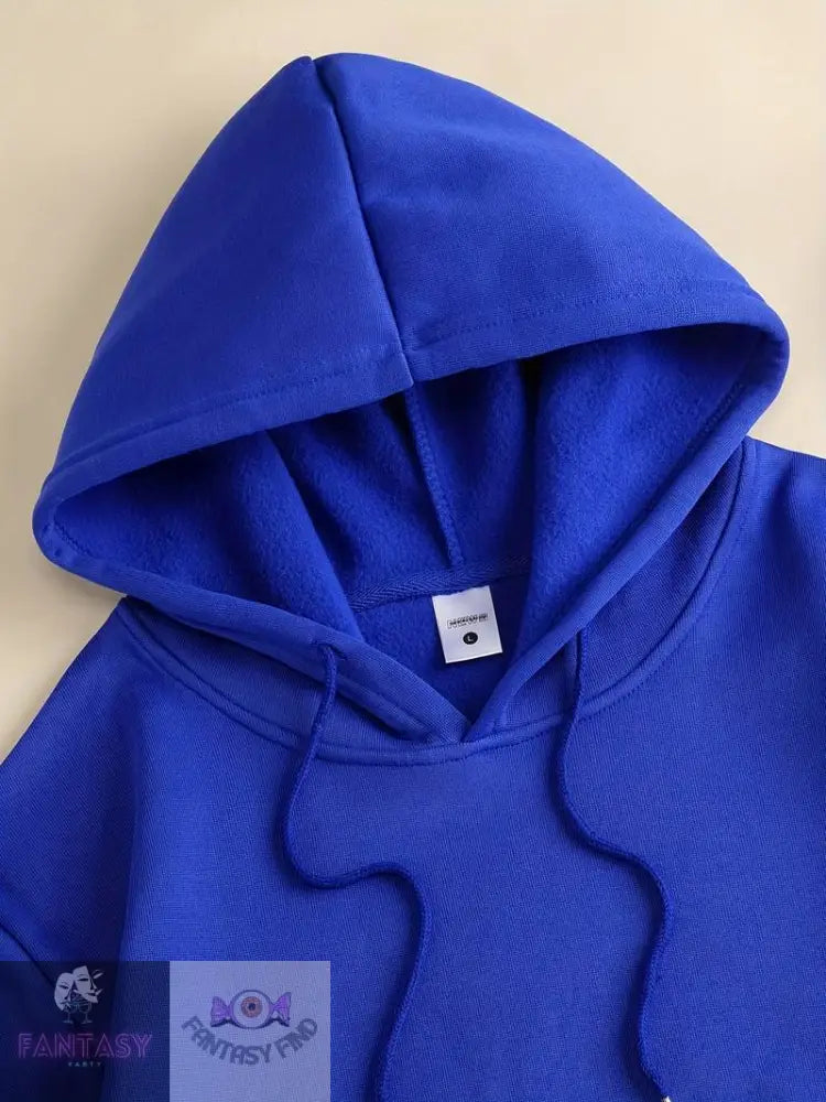 Men’s Stylish Skull & Letters Print Hoodie - ’I’m The Nicest’ Blue