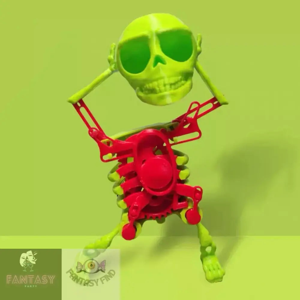 Mini Skull Figurine 3D Dancing Skeleton