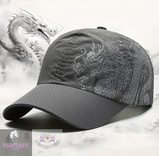 Mythological Dragon Baseball Cap - Dark Grey