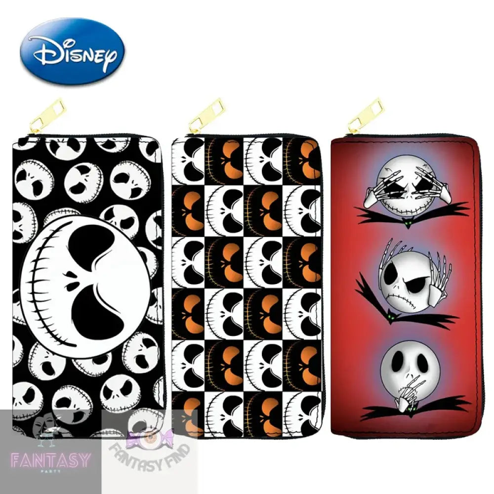 Nightmare Before Christmas Zipper Pu Wallet - Choice Of Design