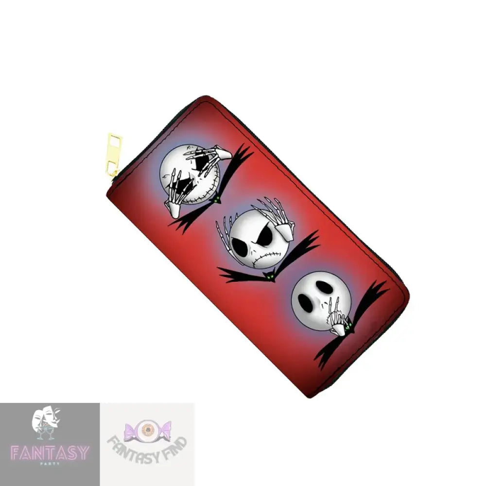 Nightmare Before Christmas Zipper Pu Wallet - Choice Of Design