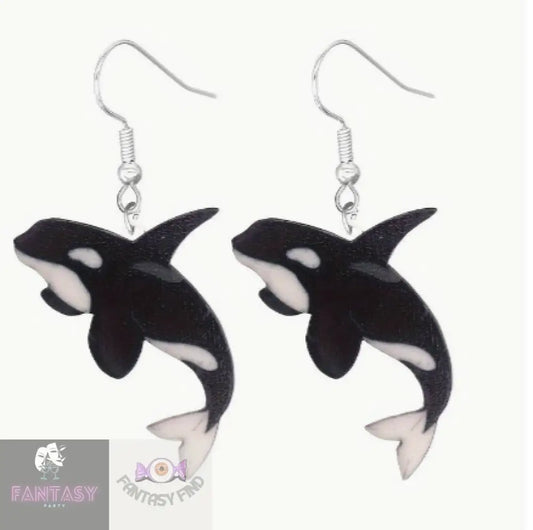 Orca Whale Earrings