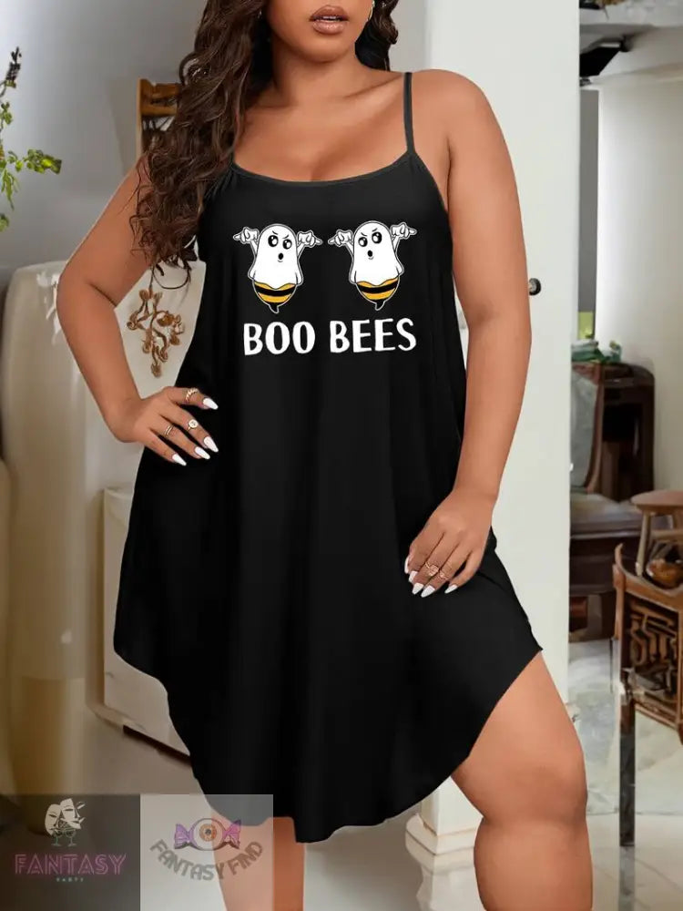 Plus Size Halloween Sexy Lounge Dress - Women Nightdress