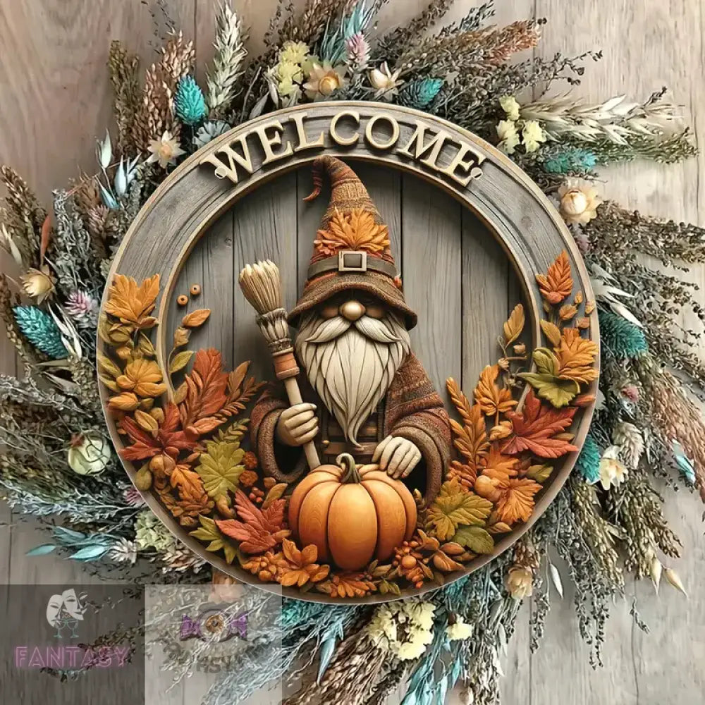 ’Pumpkin Delight’ Happy Autumn Welcome Sign - 20.32Cm X