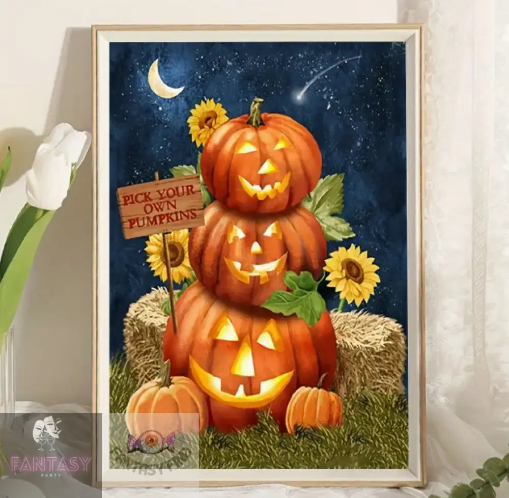 Pumpkin Head Diamond Painting