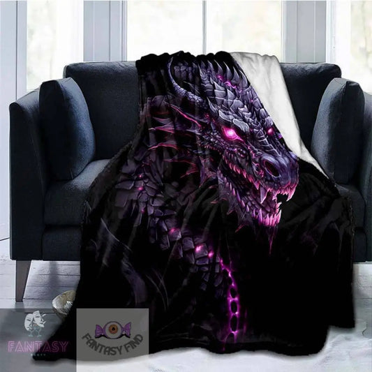 Purple Dragon Blanket