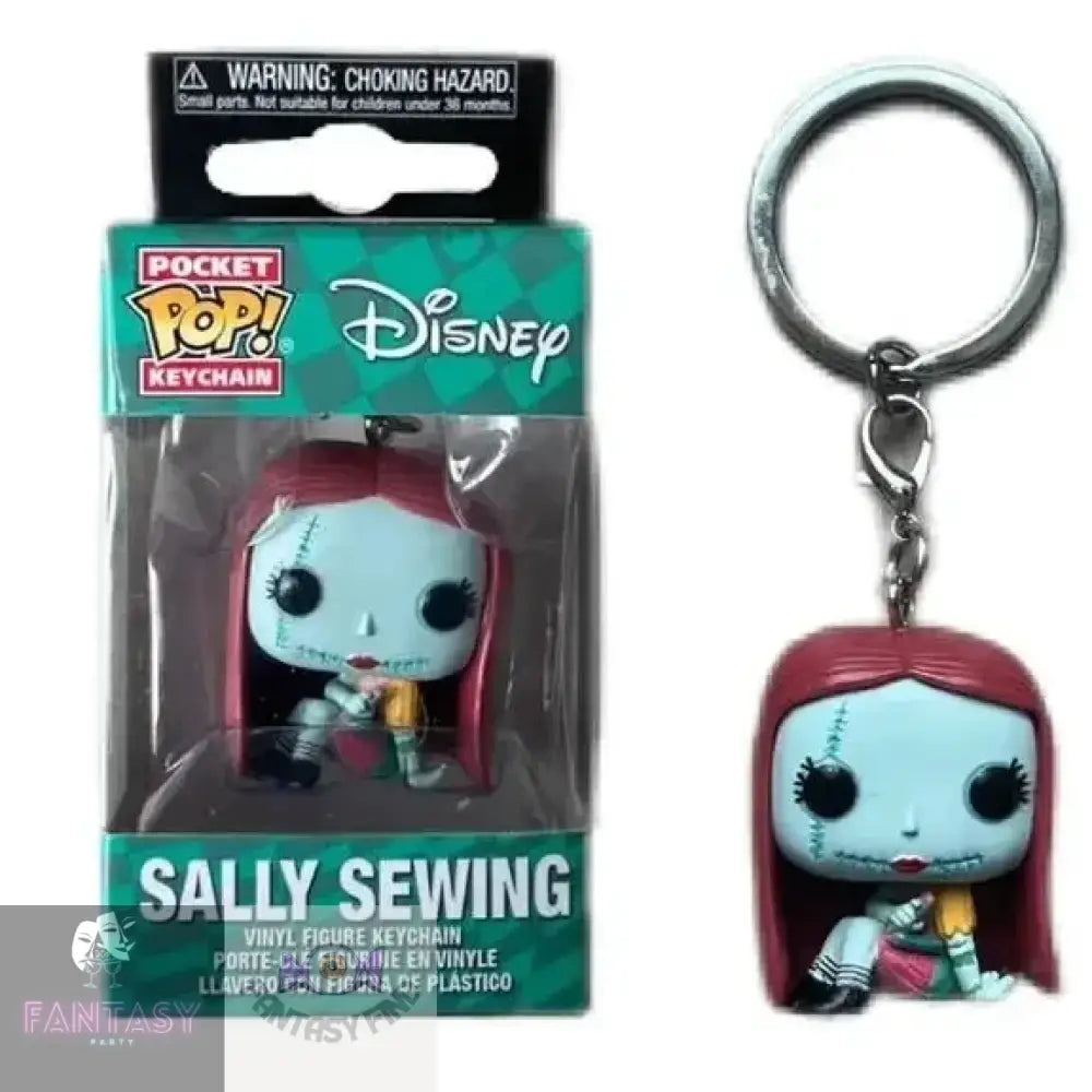 Sally Sewing Funko Pop Keychain