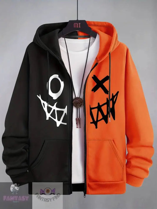 Scarlet Hoodie - Black & Orange