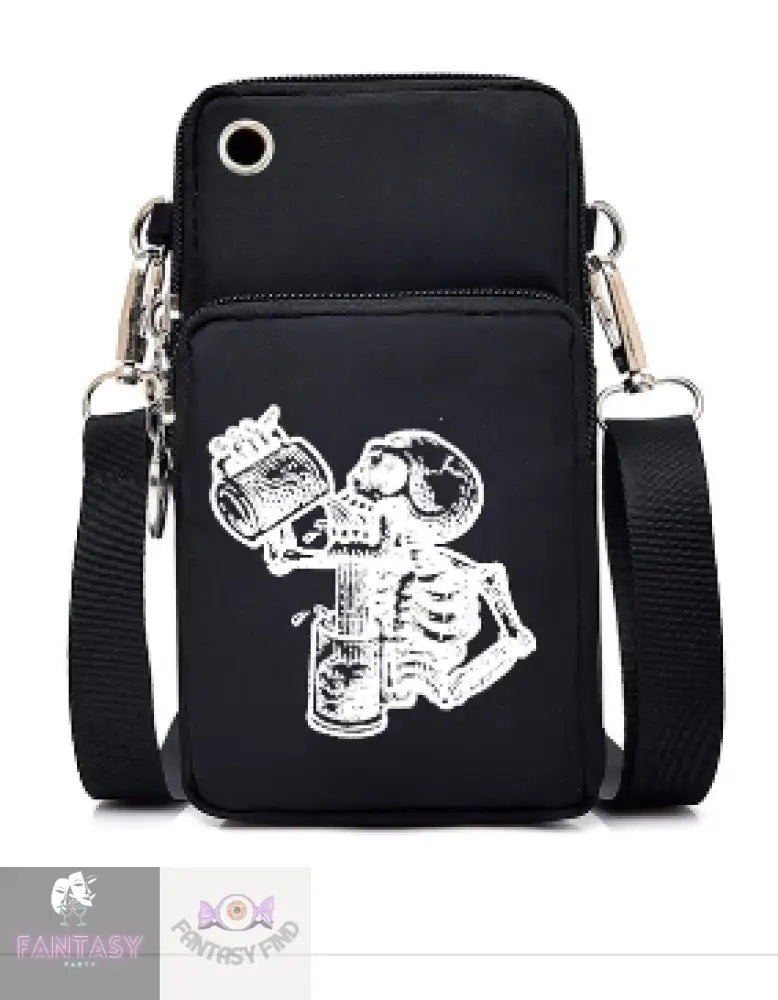 Skeleton Drinking Bag