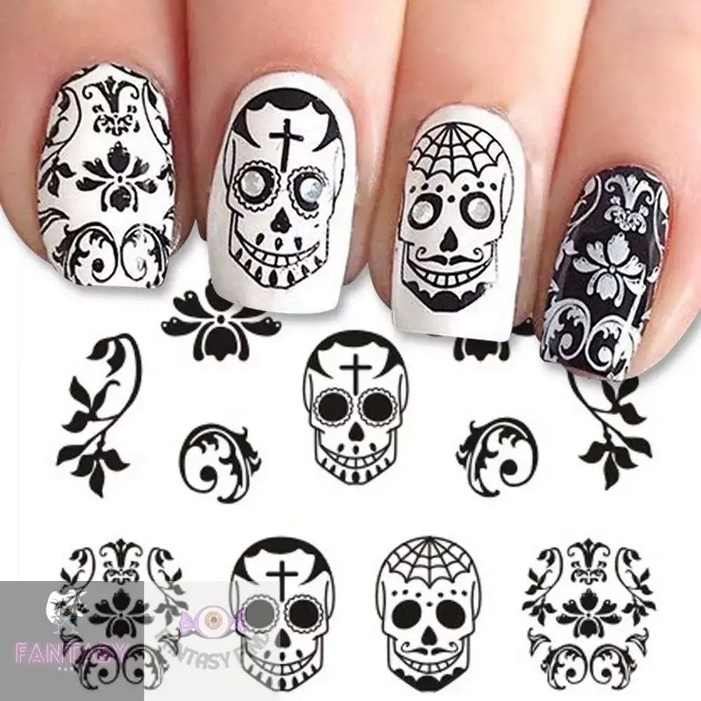 Skull Boho - Nail Art