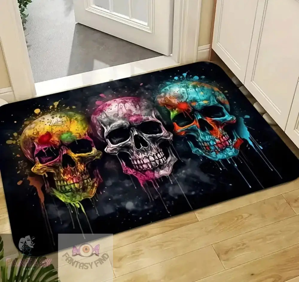 Skull Door Mat/Kitchen Mat