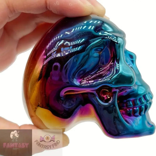 Skull Head Ornament - Blue Ray