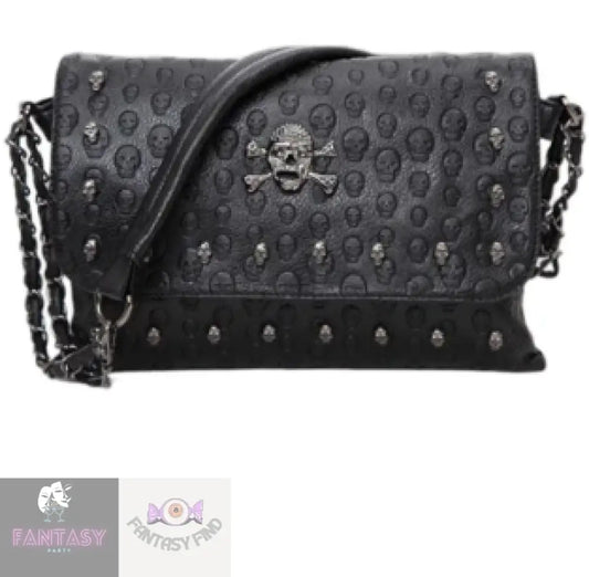 Skull Leather Shoulder Bag