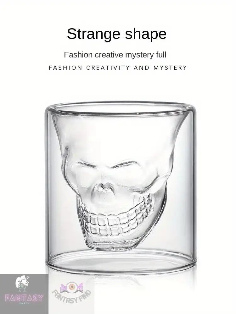 Skull- Shaped Whiskey Glass 75Ml