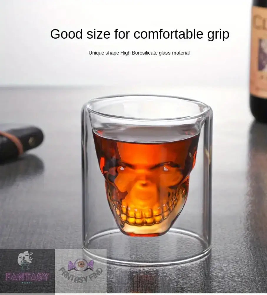 Skull- Shaped Whiskey Glass 75Ml