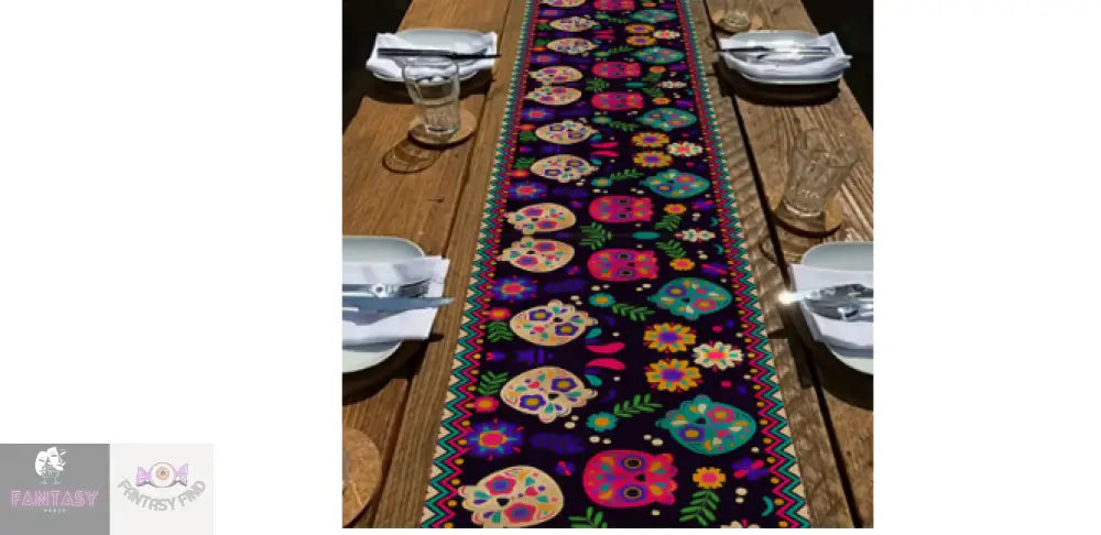 Skull Table Runner